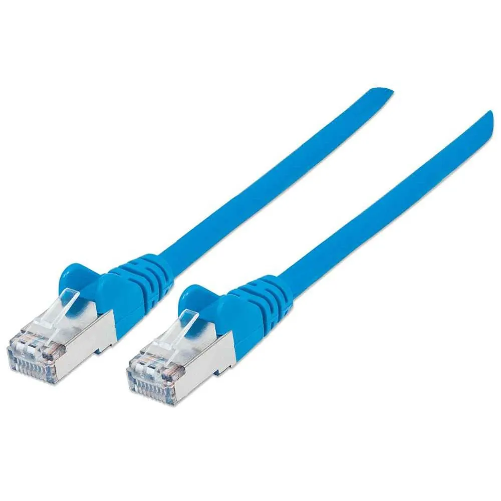 Patchcord Cat6a SFTP 2M 100% Cu niebieski