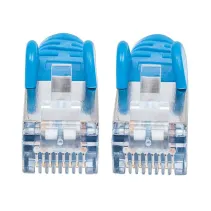 Patchcord Cat6a SFTP 2M 100% Cu niebieski