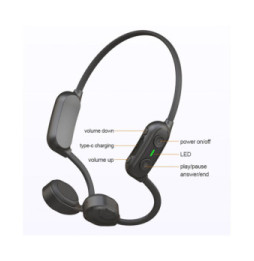 Słuchawki Bluetooth 5.0 sportowe z przewodnictwem kostnym