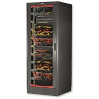 Szafa Rack 19 42U 600x800 drzwi szklane cokół