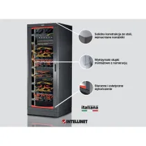 Szafa Rack 19 33U 800x600 drzwi szklane cokół