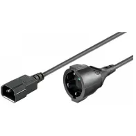 Kabel zasilania PC przedłużacz Schuko ( F ) na C14 F/M 1.5M