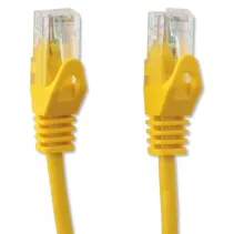 Patchcord Cat5e UTP 0,25M CCA żółty