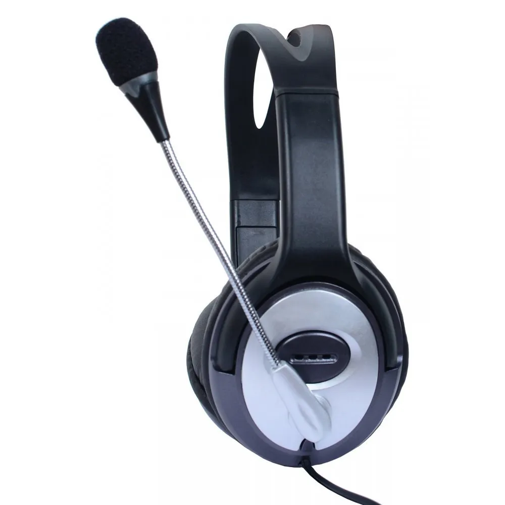 Słuchawki komputerowe nauszne stereo z mikrofonem