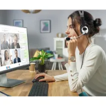 Słuchawki komputerowe nauszne stereo z mikrofonem