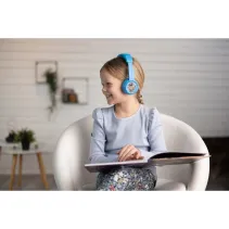 Słuchawki Bluetooth dla dzieci 75/85/94dB Play+, niebieskie