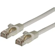 Patchcord Cat6a SFTP 0,5M szary