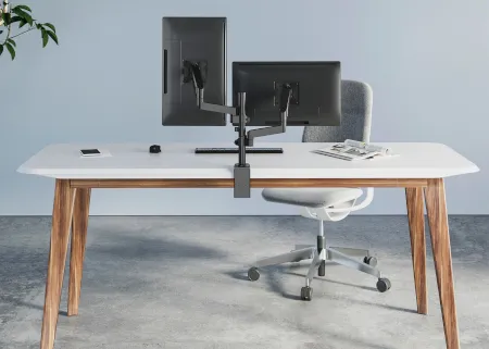 Uchwyt biurkowy do monitora z amortyzatorem gazowym 
